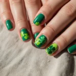 22 Cute Clover Nail Art That Completes Your Look