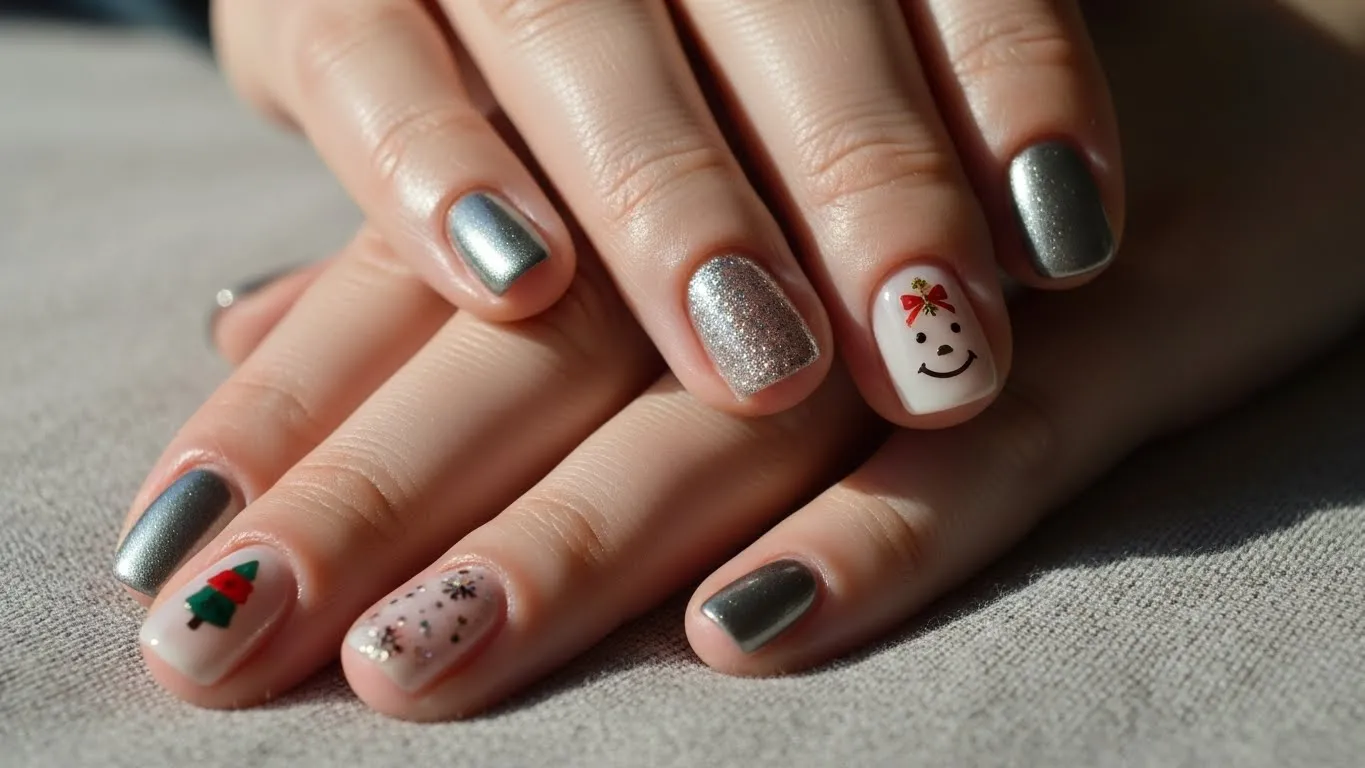 24 Trendy Nail Decals That Add Festive Style