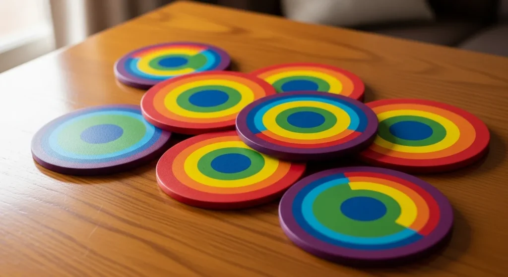 29 Bold Rainbow Coasters That Add Pop and Protection