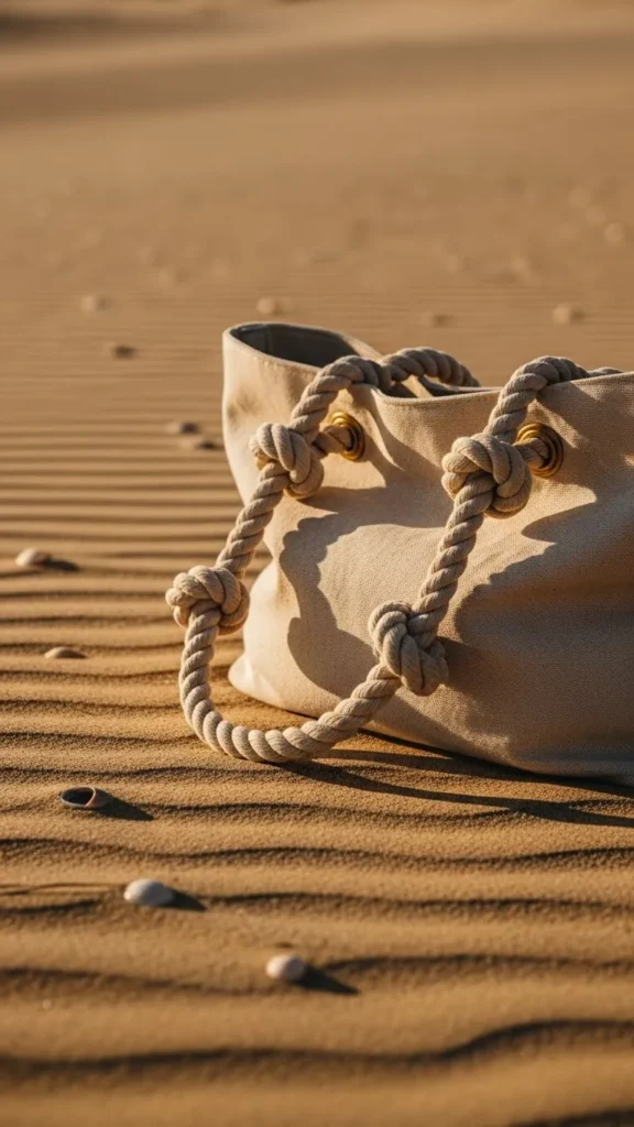 Beach-Style Rope Handle Tote