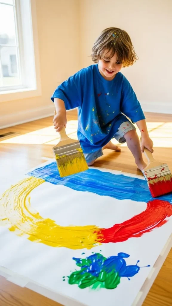 Big Brush Floor Painting