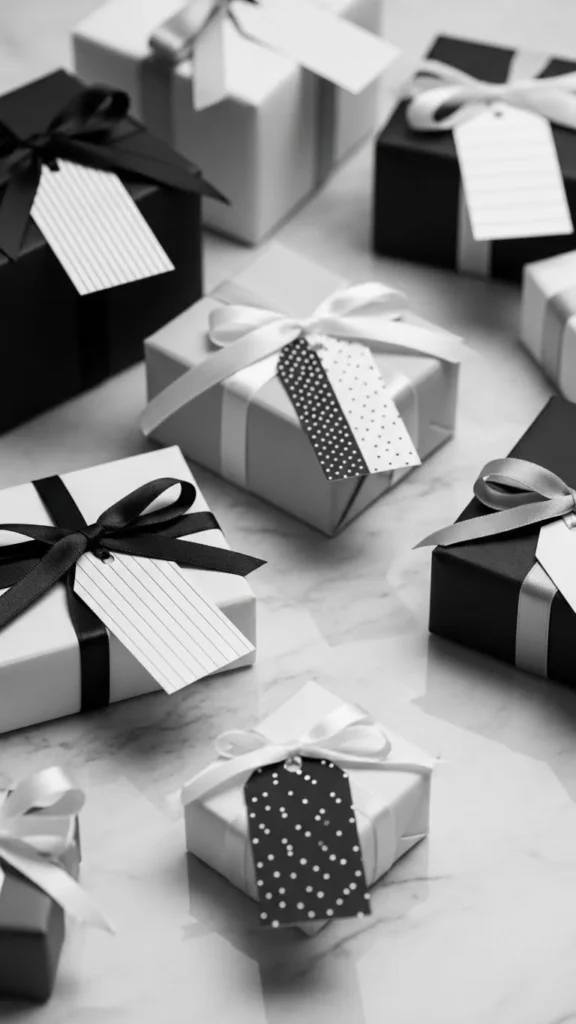 Black and White Classic Tags