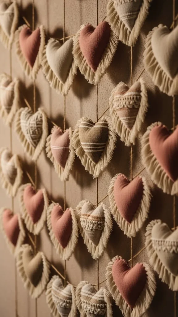 Boho Fringe Heart Garland