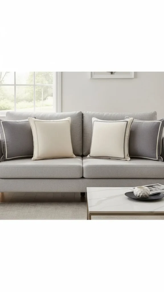 Border Trim Pillow Covers