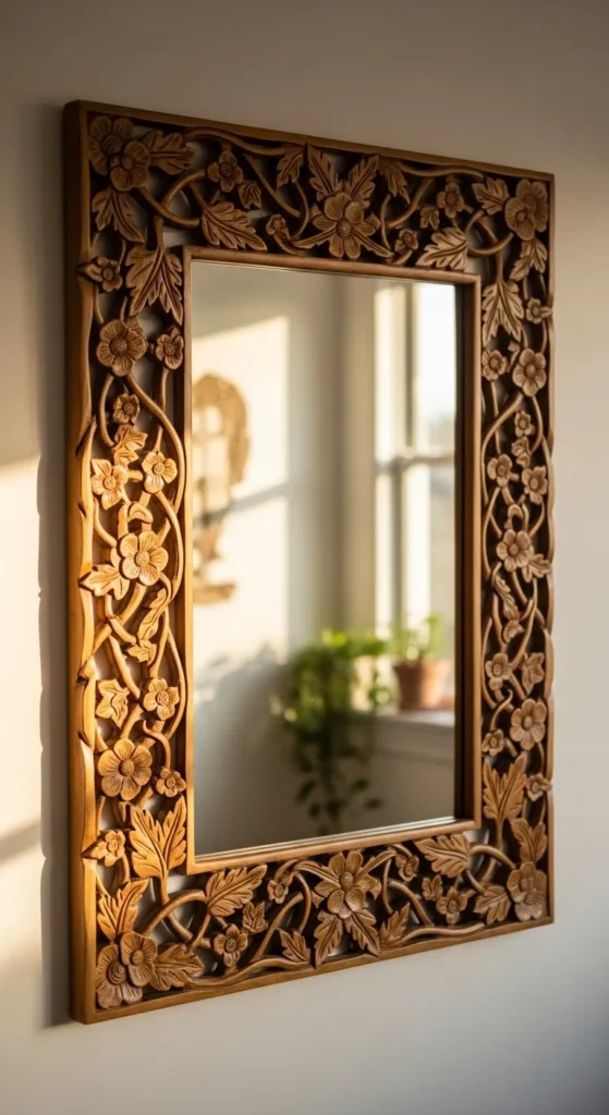 Botanical-Inspired Mirror Frames