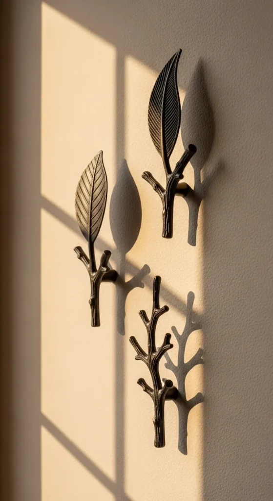Botanical Motif Wall Hooks