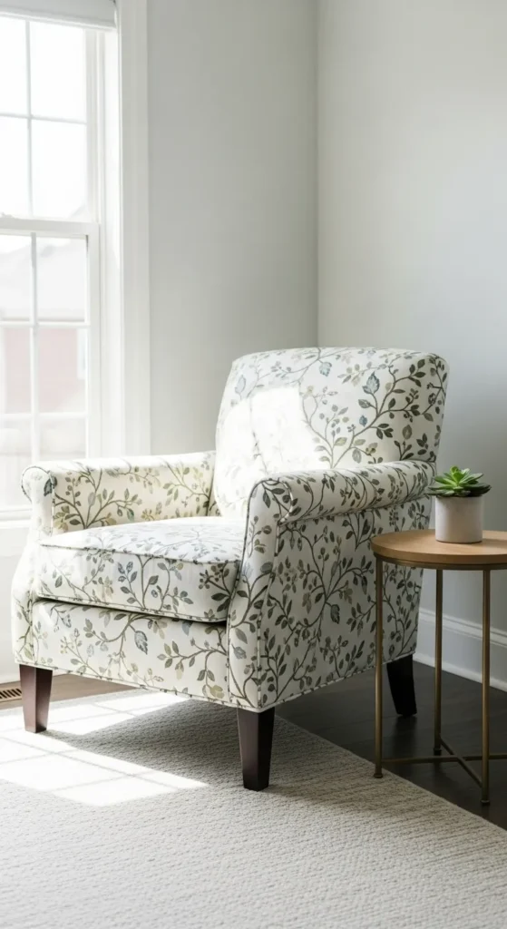 Botanical Patterned Upholstery Accents