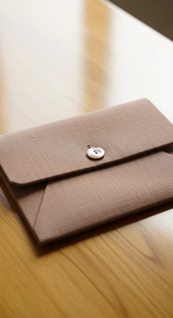 Button Closure Envelope Bags
