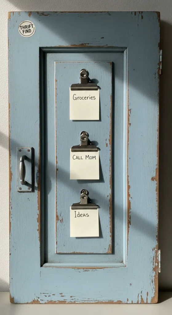 Cabinet Door Message Board