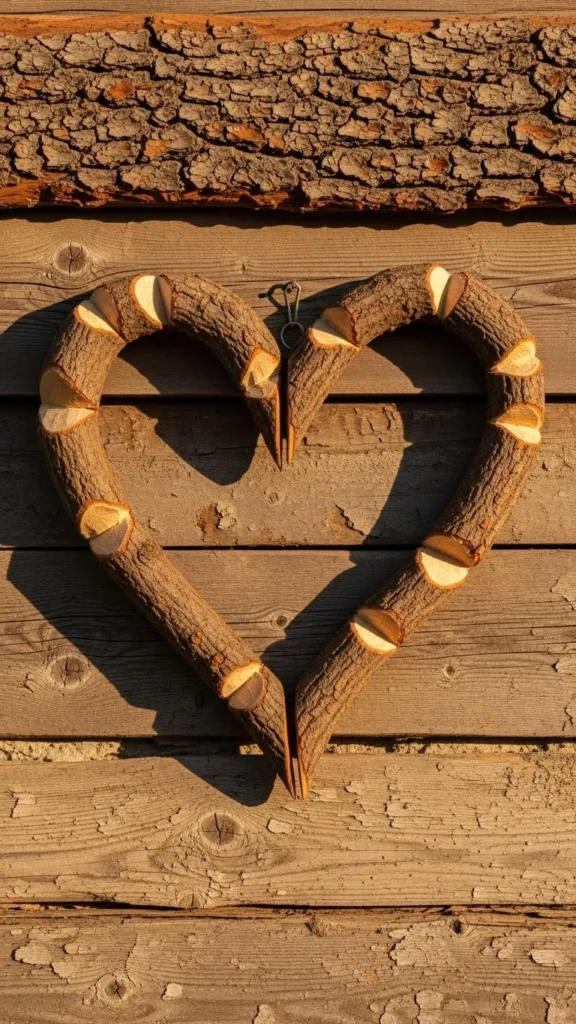 Carved Branch Heart Wall Art