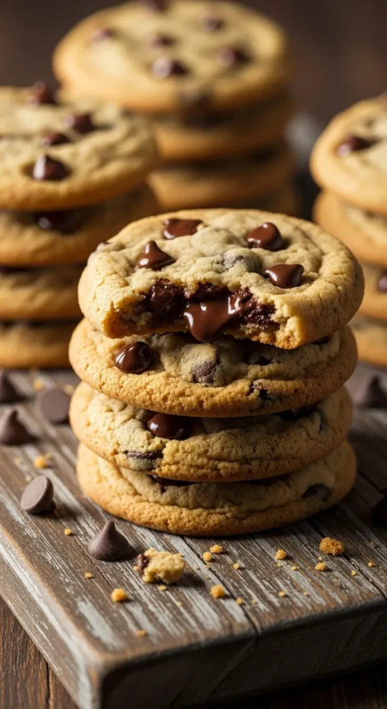 Chocolate Chip Cookie Stacks