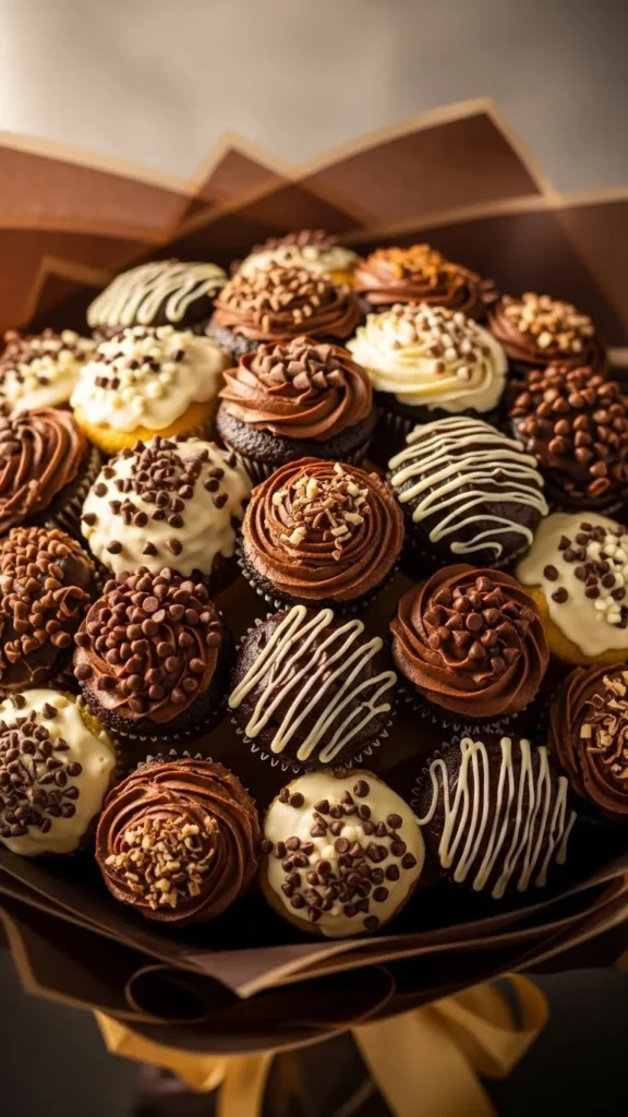 Chocolate Lover’s Cupcake Bouquet
