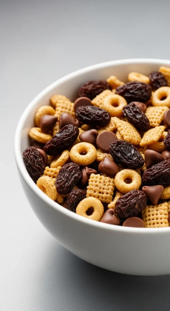 Chocolate Raisin Party Mix