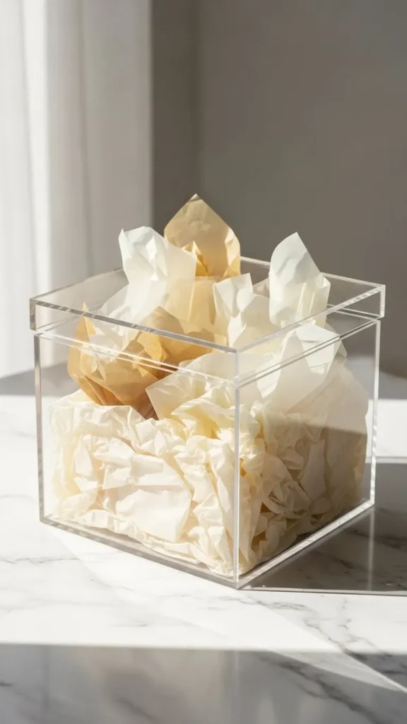 Clear Acrylic Gift Box with Soft Fill