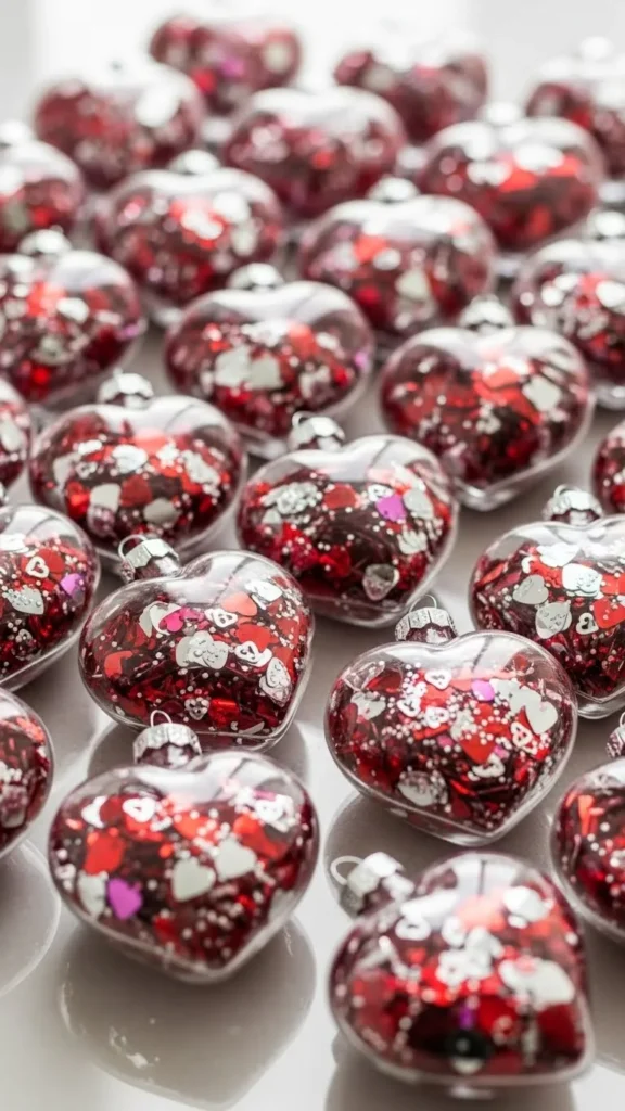 Clear Globe Heart Fillers