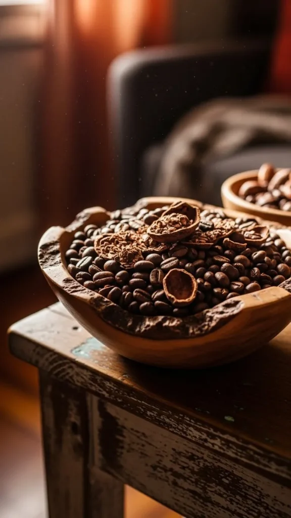 Coffee Bean and Cocoa Shell Bowl