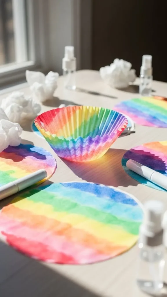 Coffee Filter Rainbow