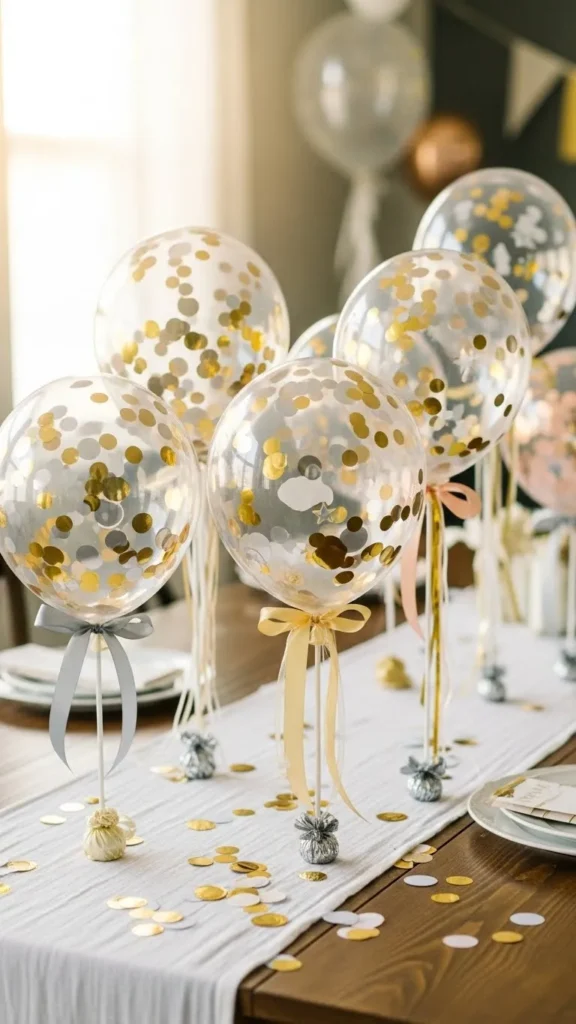 Confetti Balloons as Party Favors