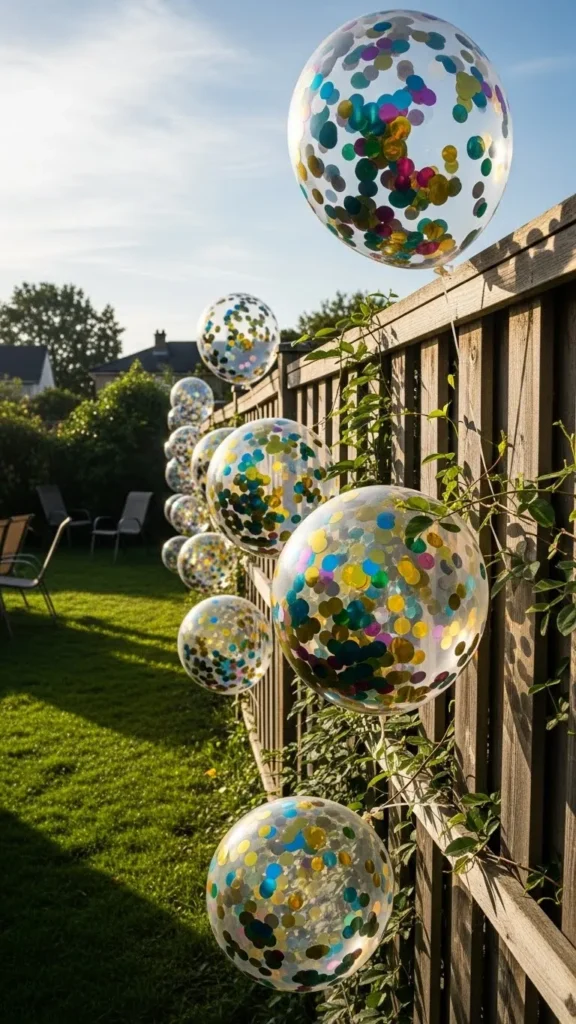 Confetti Balloons for Outdoor Parties