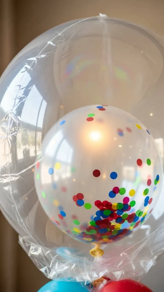 Confetti Balloons with Double Layers