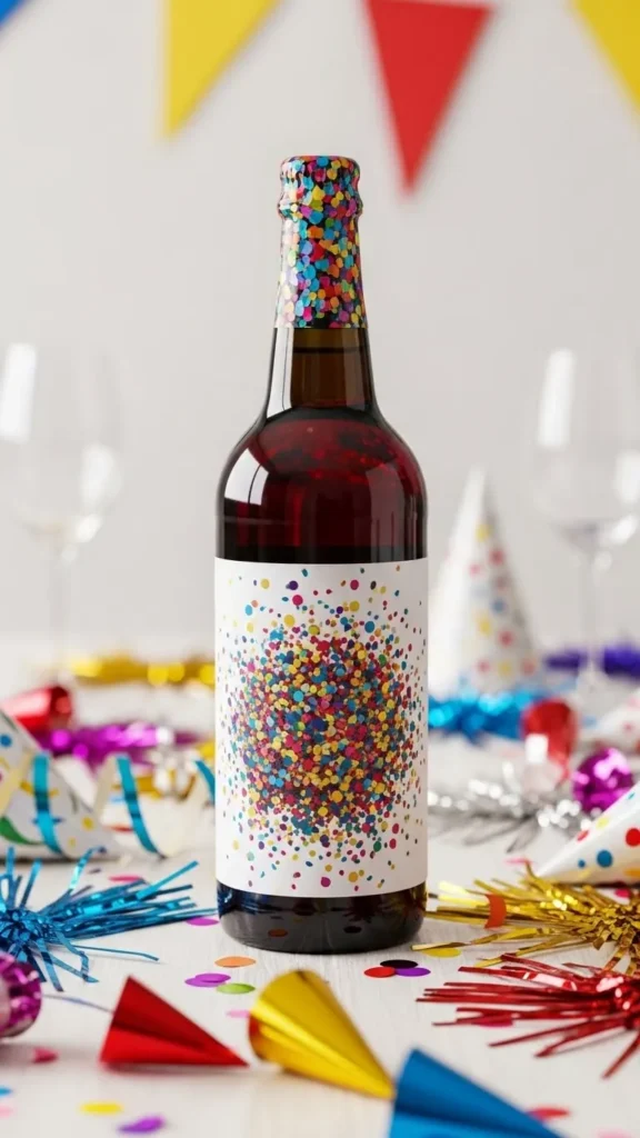 Confetti Pattern Labels