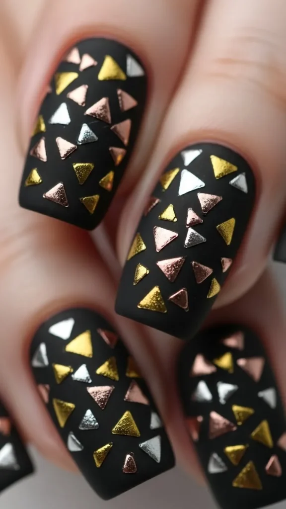 Confetti Triangle Nail Decals