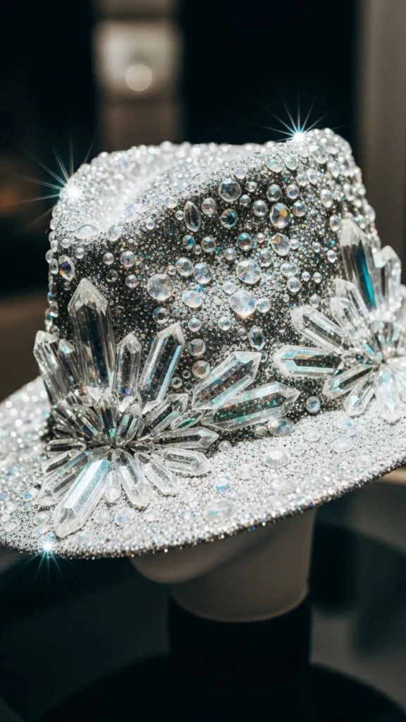  Crystal-Style Glitter Hat
