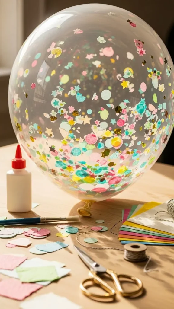 DIY Confetti Balloons with Scrap Paper