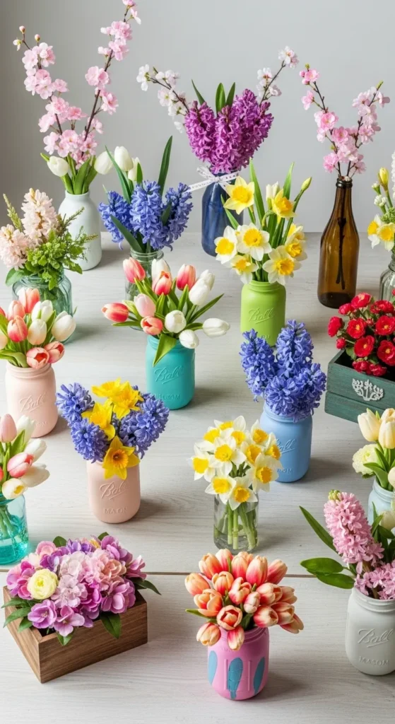 DIY Spring Floral Arrangements