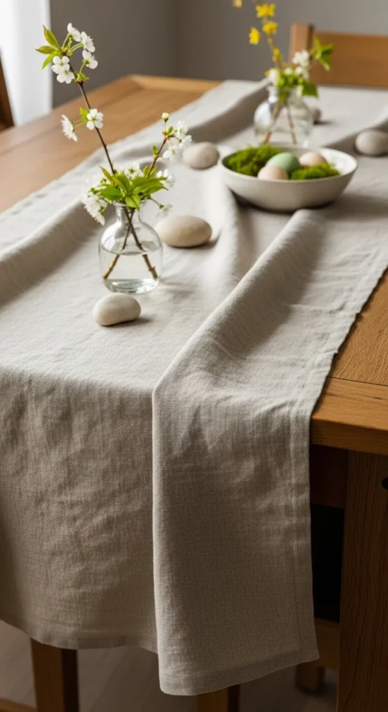 DIY Table Runner From Linen