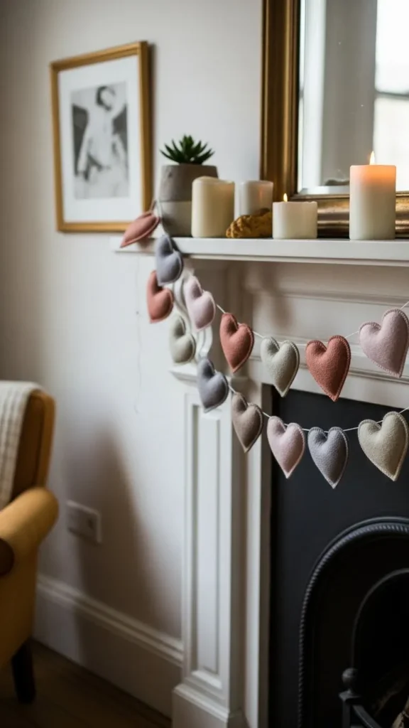 Double-Layer Felt Heart Garland