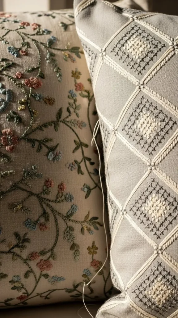 Embroidered Detail Covers
