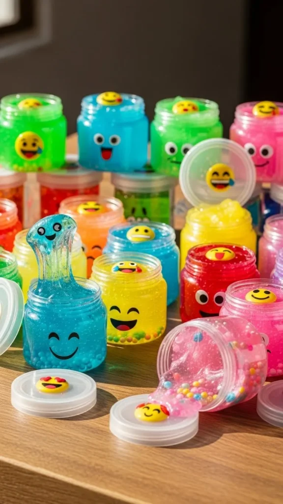 Emoji Slime Jar Set