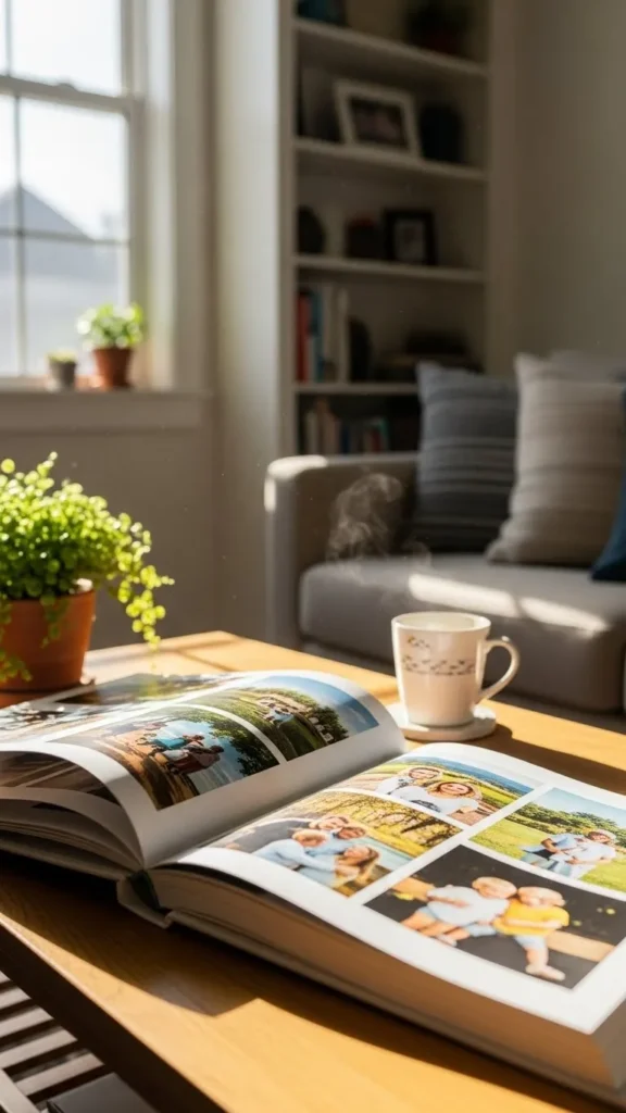 Family Photo Album Table