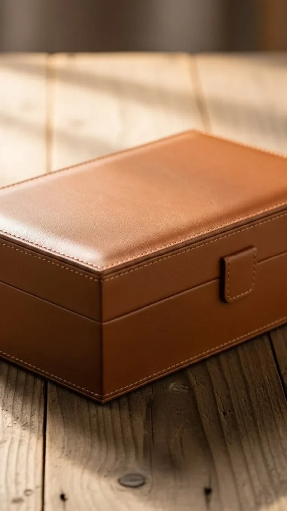 Faux Leather Gift Box