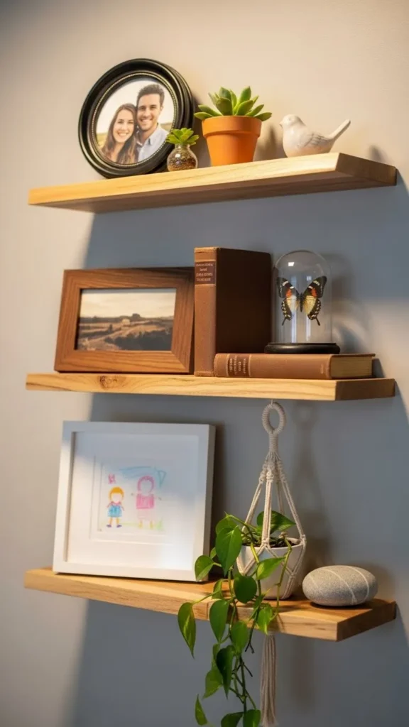  Floating Shelf Memory Rows