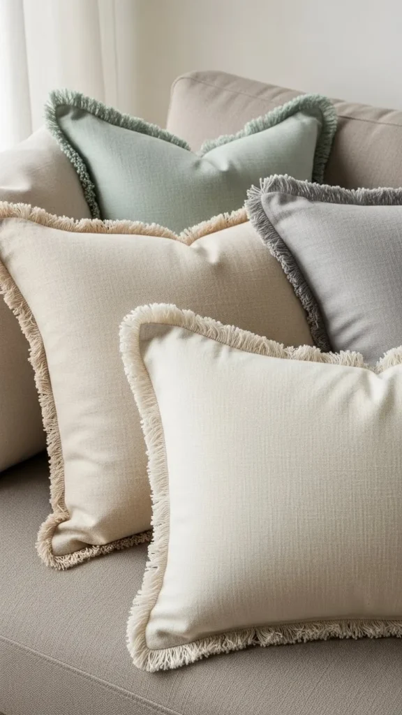 Fringe Edge Pillow Covers