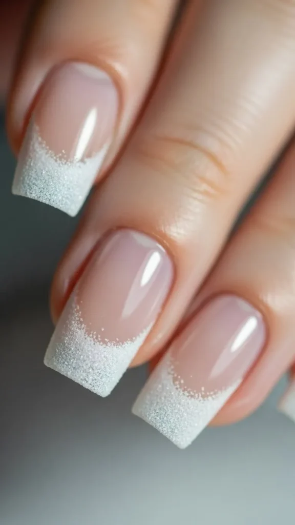 Frosted Tip Nail Stickers