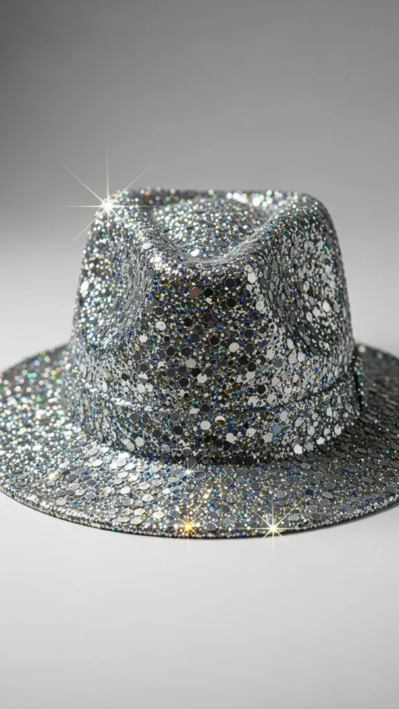 Full Coverage Glitter Hat