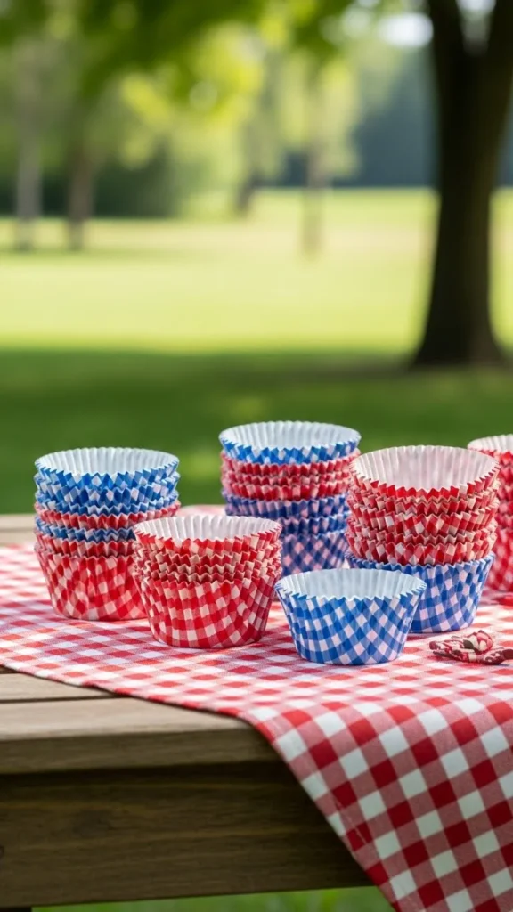 Gingham Picnic Liners
