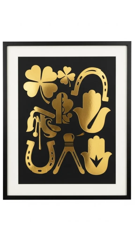 Gold Foil Lucky Symbols