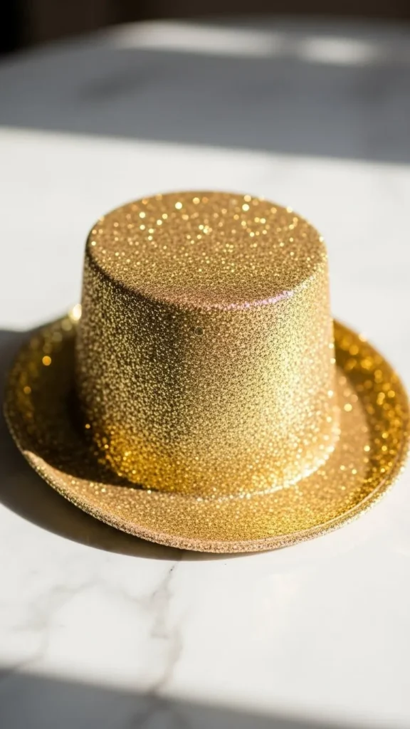 Gold Party Top Hat