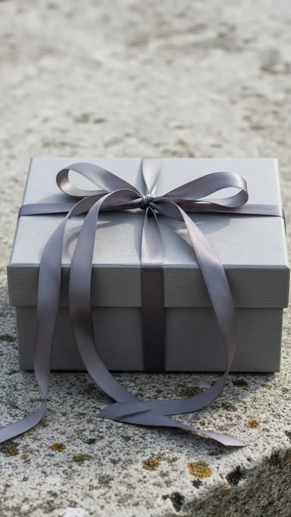 Gray Textured Paper Box