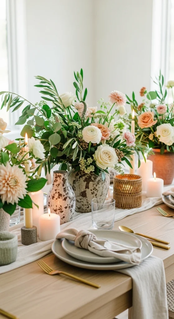 Green Floral Centerpieces