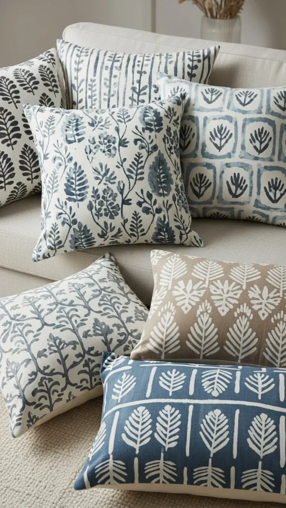 Hand-Block Style Print Covers