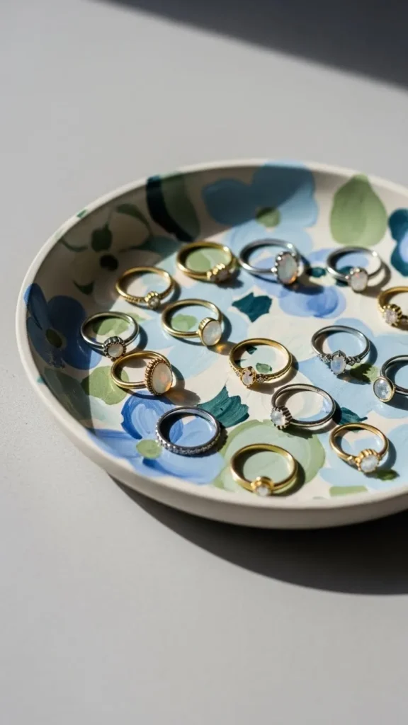 Hand-Painted Trinket Tray