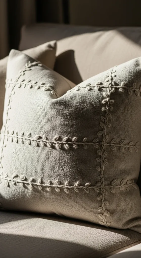 Hand-Stitched Pillow Covers