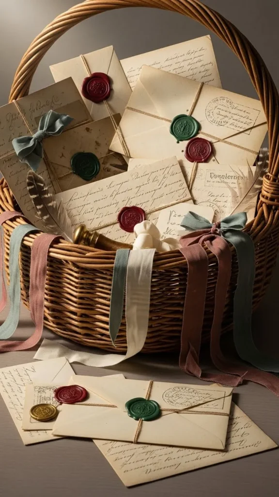 Handwritten Letter Keepsake Basket