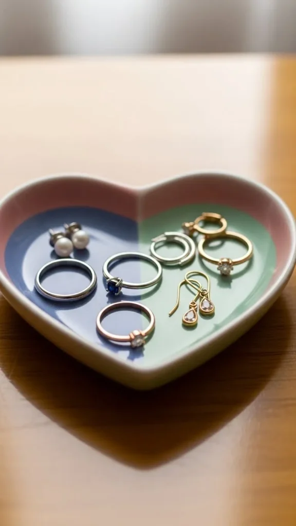 Heart-Shaped Jewelry Dish