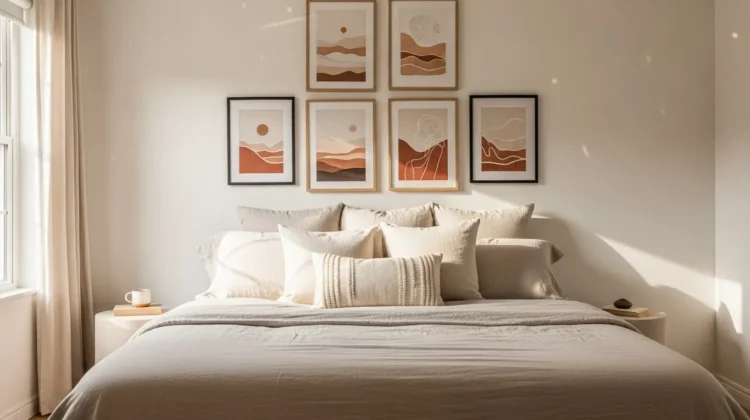 How to Decorate Above the Bed Without Overspending